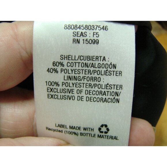 Metaphor Open Front Blazer Jacket XS Raw Hem Black White Striped Pockets Lined - Picture 9 of 12